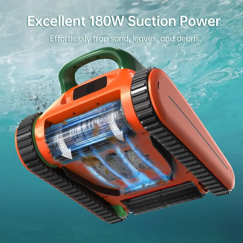 (2025 New) Robotic Pool Cleaner, Pool Vacuum for Inground Poolswith Upgraded Triple-Motor, Wall and Waterline Cleaning