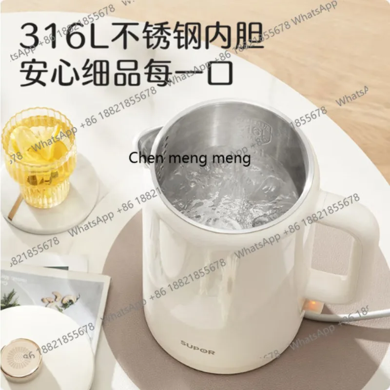 Chaleira elétrica 1,5L anti-escaldante em aço inoxidável 316L bule de água fervente inteligente SW-15T108A