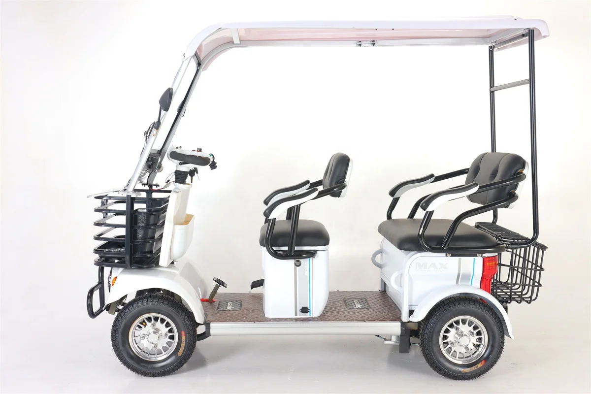 Tianjin Factory Supply Wholesale 800W 60V Electric Elderly Mobility Scooter 4 Wheel Mutlifuction Long Range Golf Cart With Roof