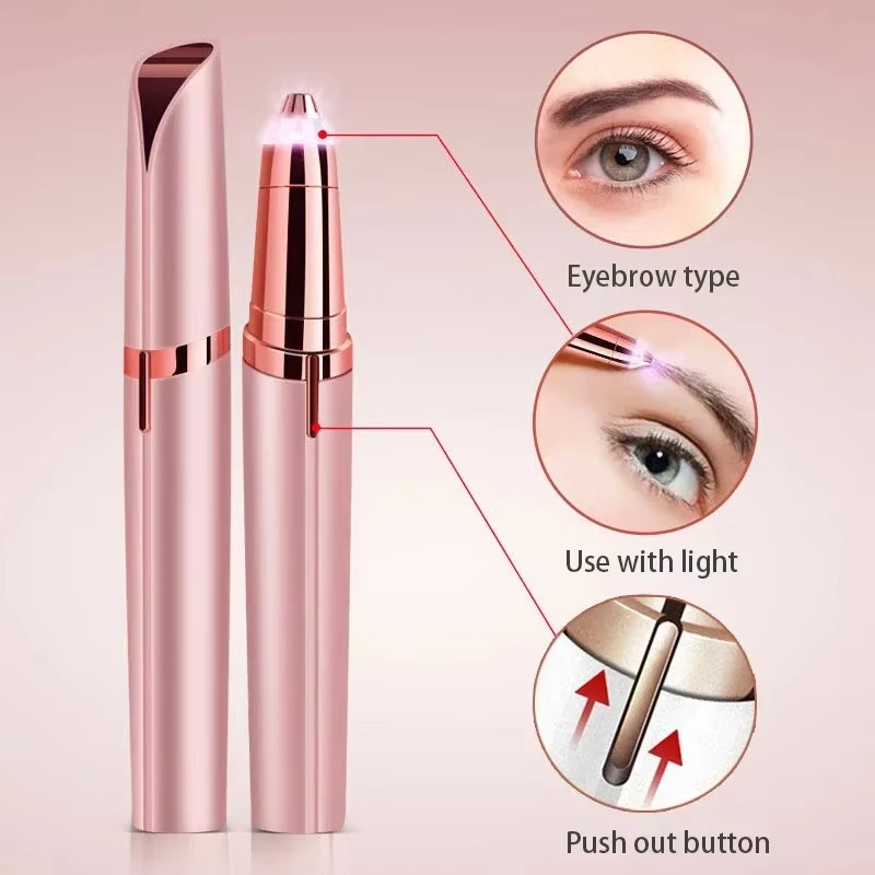 Automatic Electric Eyebrow Trimmer Pen Ladies Shaver Epilator Razor Portable Beauty Hair Removal Trimmer