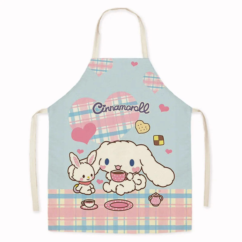 bunny print customizable apron goods for home kitchen aprons for women Woman kitchen apron Apron for hairdresser Apron