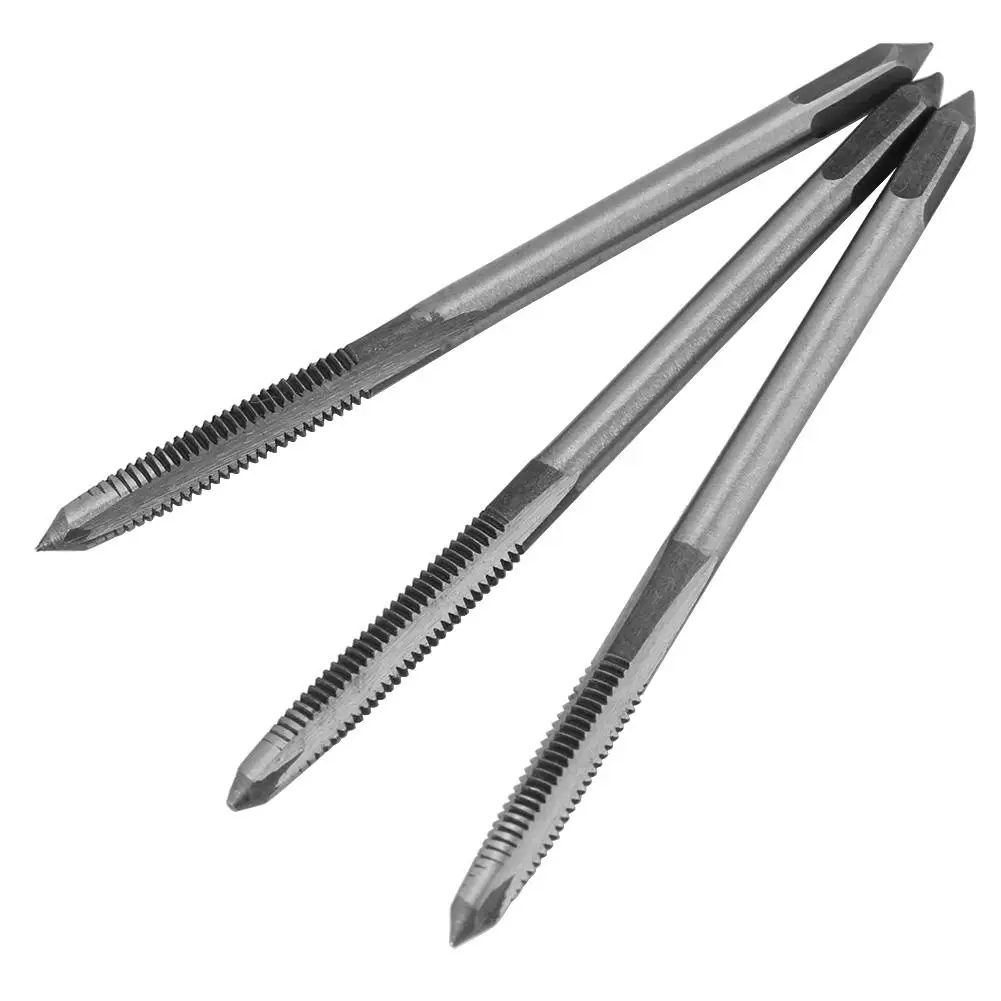 3 ชิ้นชุด M3 M4 M5 สกรูแตะเจาะบิตแบริ่งเหล็กมือเกลียวเครื่องมือสําหรับโลหะไม้