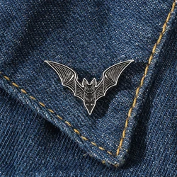 Bat Enamel Pin Fashion Witchy Halloween Goth Lapel Brooch Jewelry Accessory Punk Badge Pin Gift