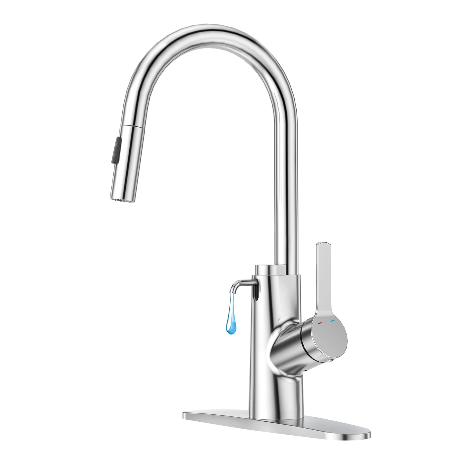 

Kitchen Hotel Taps Pull Out Soap Dispenser Kitchen Sink Mixer High End Multi-functional Faucet
