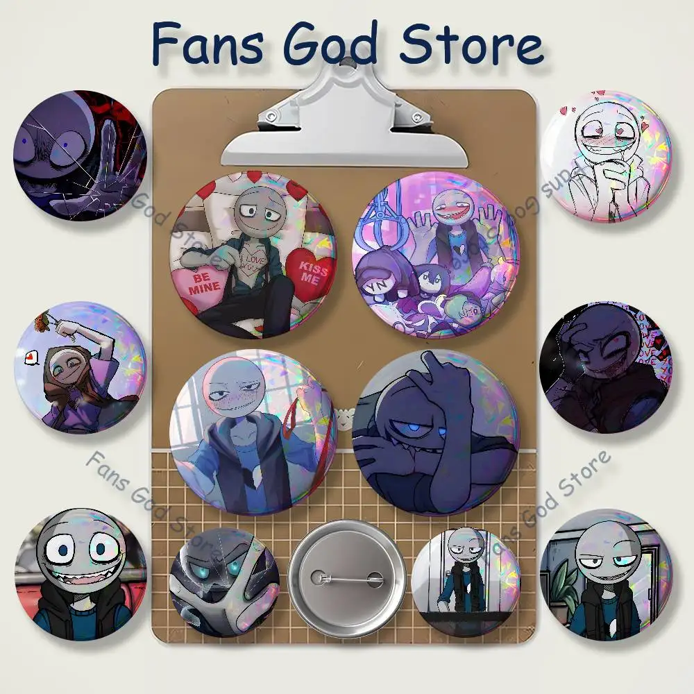 Game Peter Your B-Boyfriend Badges Creative Tinplate Button Pins Brooch Creative Quotes Badge Clothes Backpack Jewelry Gift
