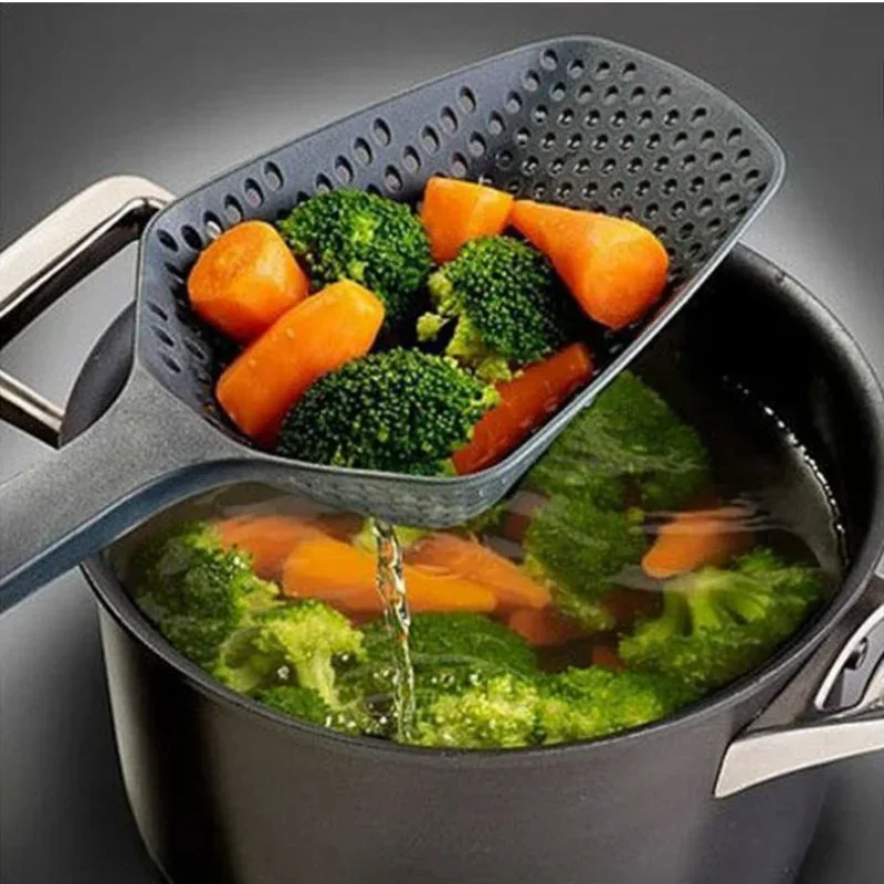 

1PC Large Colander Scoop Kitchen Accessories Scoop Drain Gadgets Strainer Veggies Eco-friendly Material Kitchen Tools