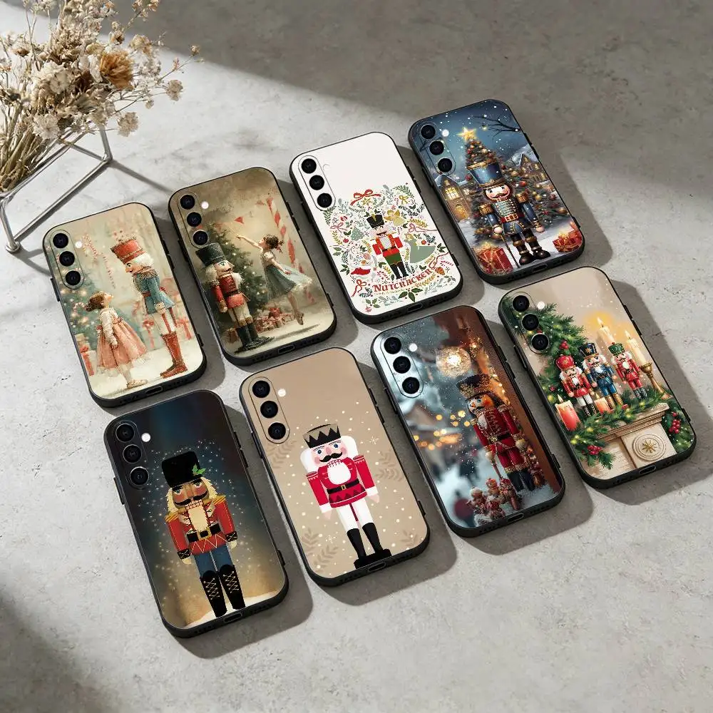 The Nutcracker Christmas Phone Case For Samsung Galaxy A91,80,73,72 ,71,53,52,32 ,31,22,21s,20,Soft Black Case