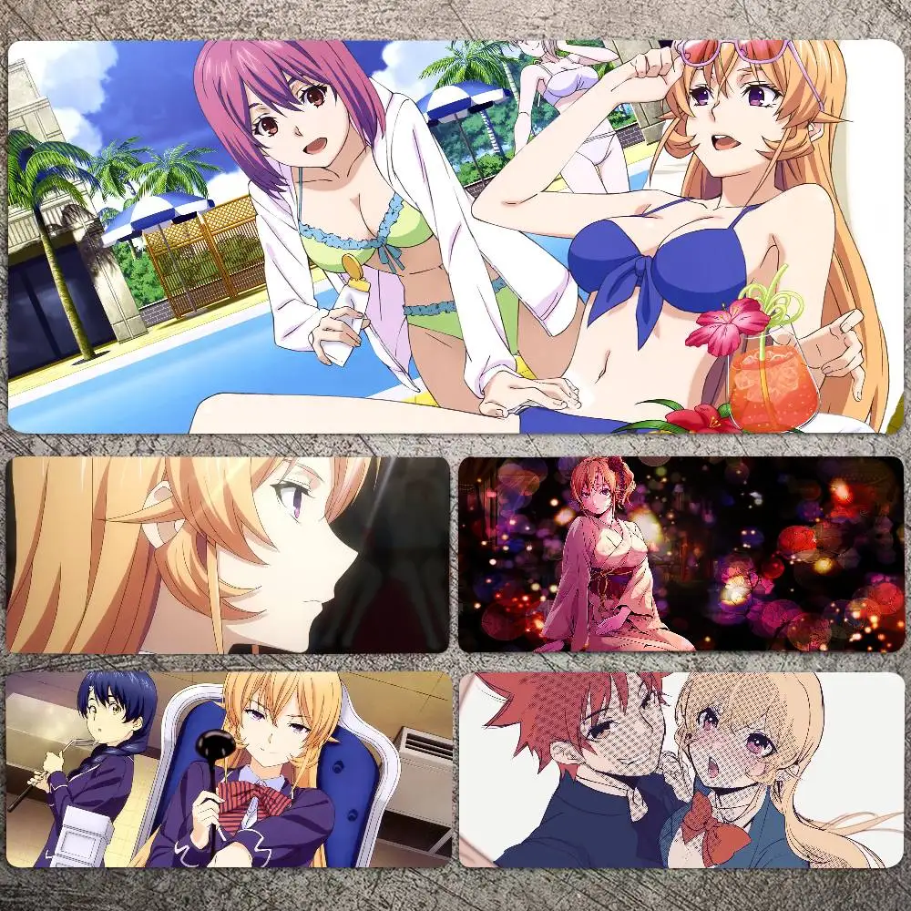 Nakiri Erina Manga Food Wars Shokugeki Soma Mousepad Non-slip Suitable For Office Computers Laptops E-sports Game Desk Mats XXL
