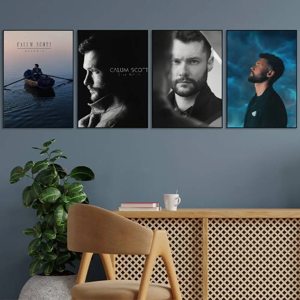 Singer C-Calum Scott Poster Gallery Prints Self Adhesive Home Decor Decoration Wall Decals Living Room Sticker