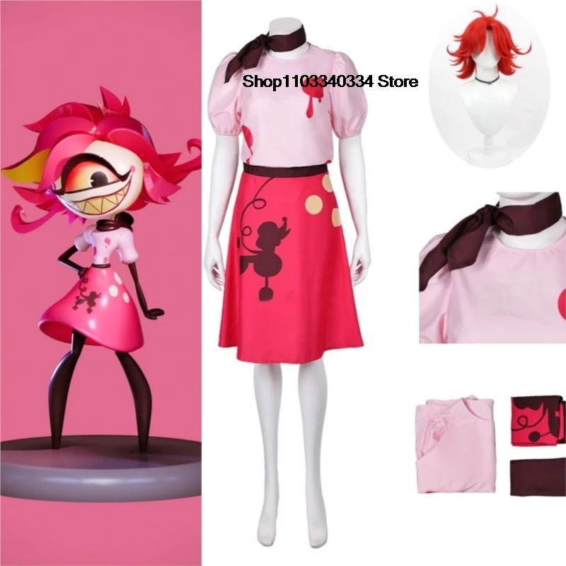 Hazbin Custumes Hotel Woman Costume Niffty Cosplay Anime Clothes Adult Cos Figures Cosplays Men's Women's Costumes Kid Disguise