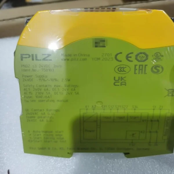 

1 шт. новое герметичное реле безопасности 750103 S3 24 В постоянного тока 2 Н/О абсолютно новое оригинальное точечное ПЛК