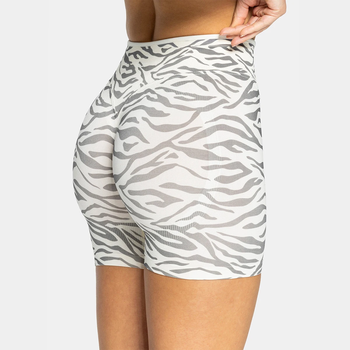 

Leopard Zebra Print Women Sports Shorts High Waist Quick Dry Elastic Fitness Yoga Running Workout Ladies Athletic Casual Short P