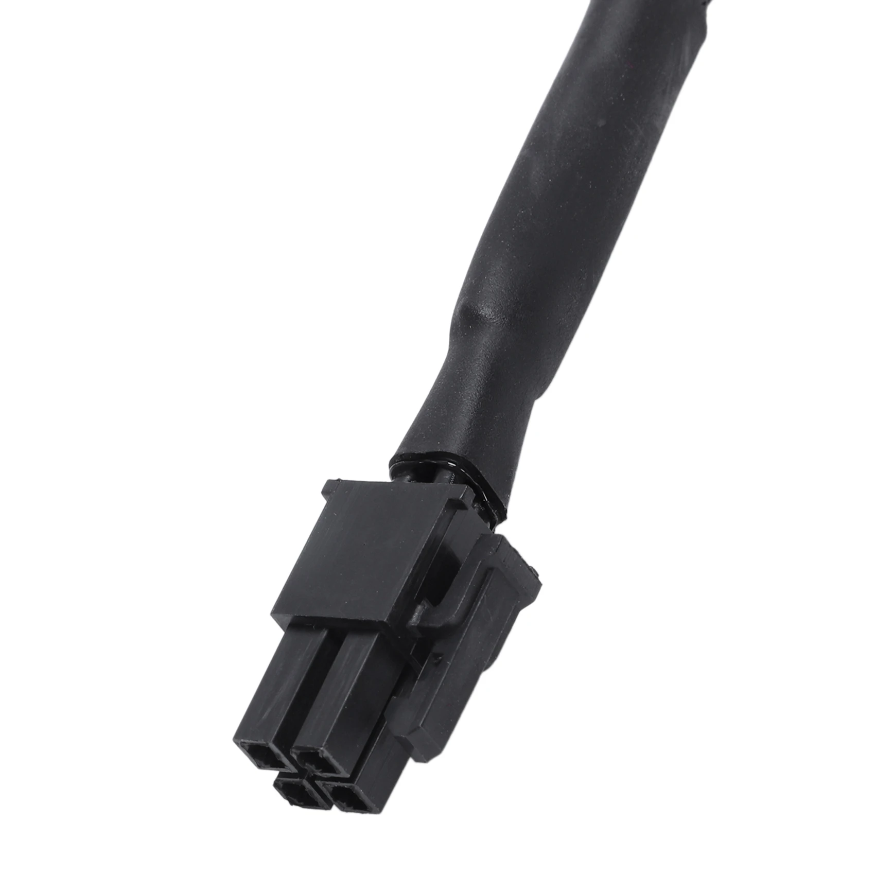 6X ummanteltes ATX 4-poliges P4-Stecker auf ATX P4-Buchse, CPU-Stromverlängerungskabel, Schwarz