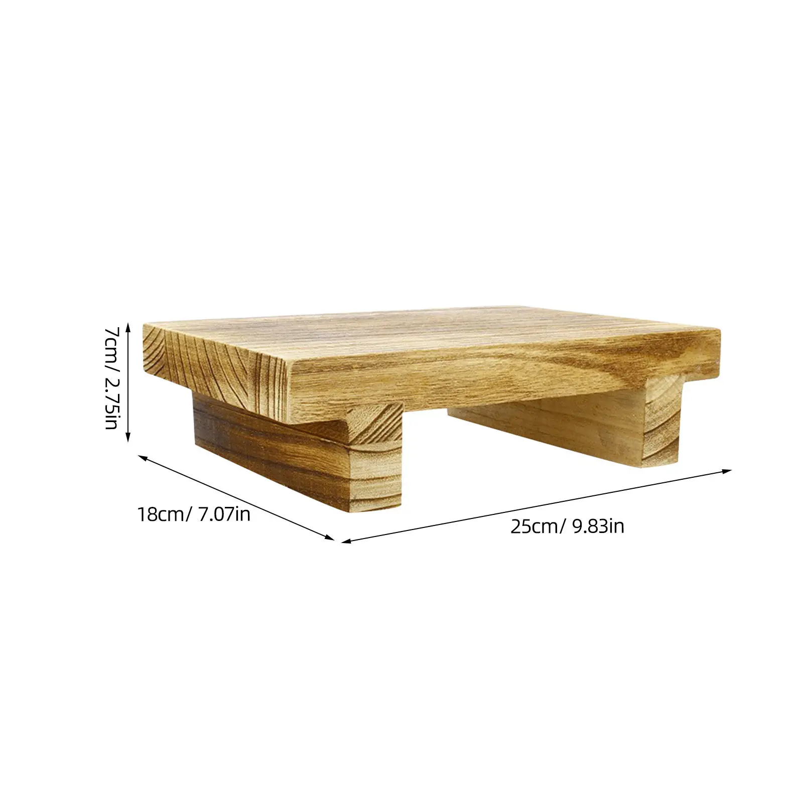Wooden Footstool Bedside Bedroom Step Stool Multipurpose Foot Rest Stool for Home Office Stable Comfortable Lightweight