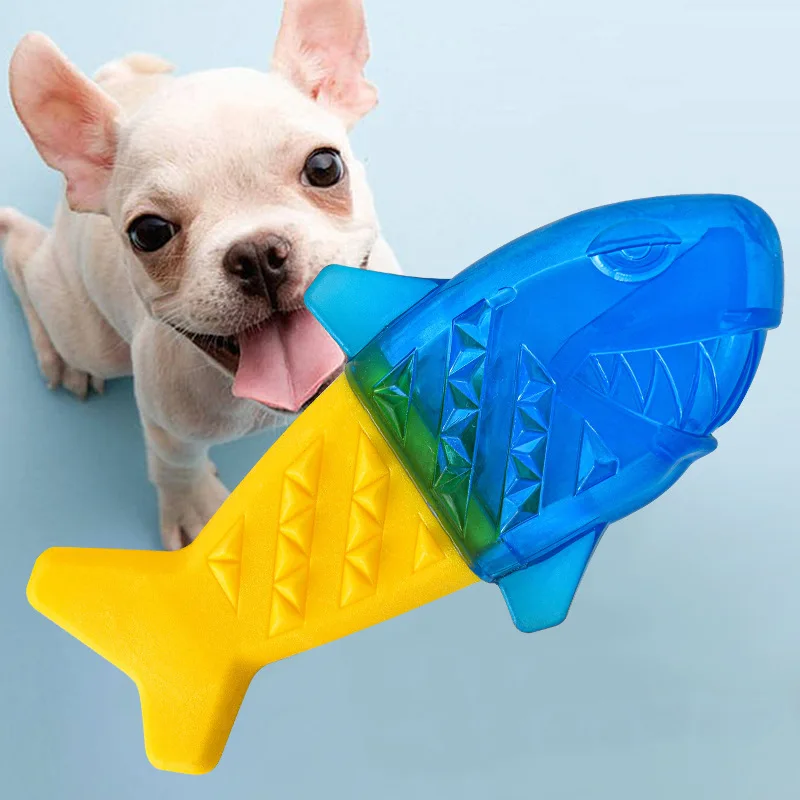 Summer Cooling Dog Chew Toys Freezable Molar Bone Water Filled Frozen Toy Bite Resistant Teeth Cleaning Pet Supplies For Dogs