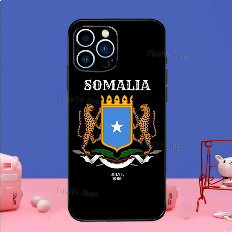 Somali Somalia National Flag Phone Case For iPhone 16 15 11 12 13 14 Pro Max Mini X XS XR Plus SE2 Funda Coque Capa Cover