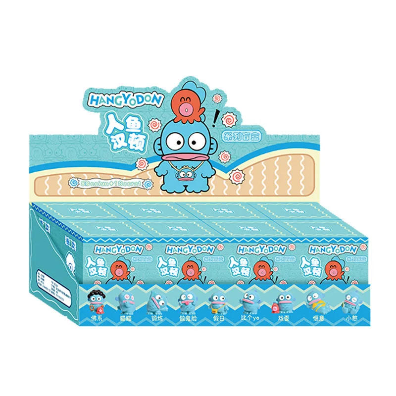 

HOT 8pcs Mermaid Hangyodon Blind Box Big Mouth Fish Anime Figure Desktop Decoration Girl Surprise Gift Mystery Box Wholesale