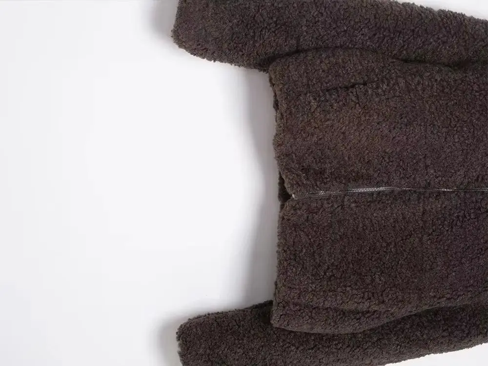 

HH модное женское однотонное пальто в уличном стиле женское теплое толстое пальто с высоким воротником и длинными рукавами на молнии спереди повседневное шикарное короткое пальто