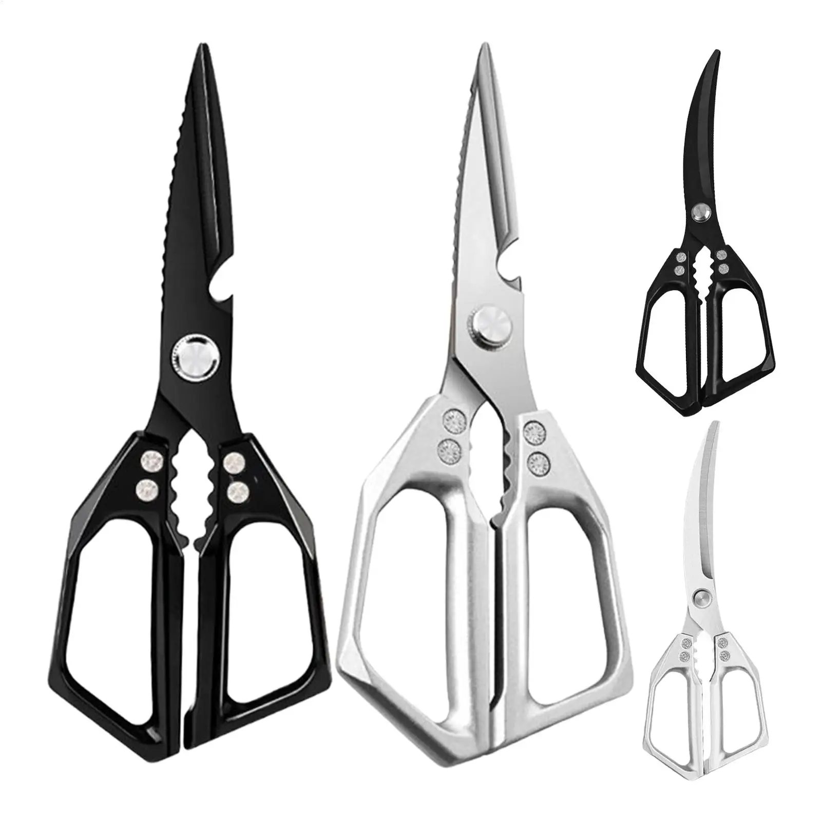 

Kitchen Shears Stainless Steel Meat Scissors Heavy Duty Utility Cooking Shears For Turkey Poultry Processing Fish Crab Crackin