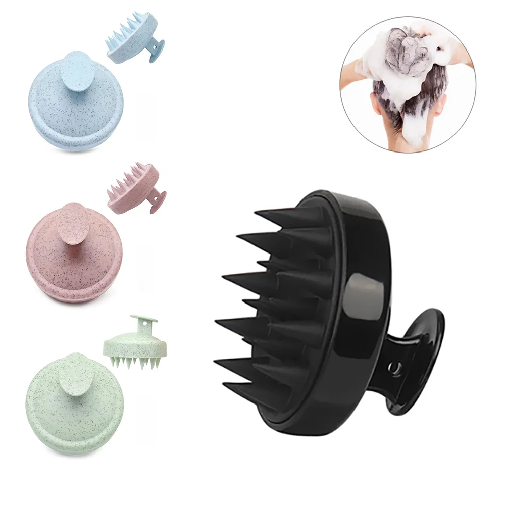 Silicone Shampoo Scalp Hair Massager Head Body Scalp Massage Brush Comb Hair Washing Comb Shower Brush Bath Spa Massage Brush