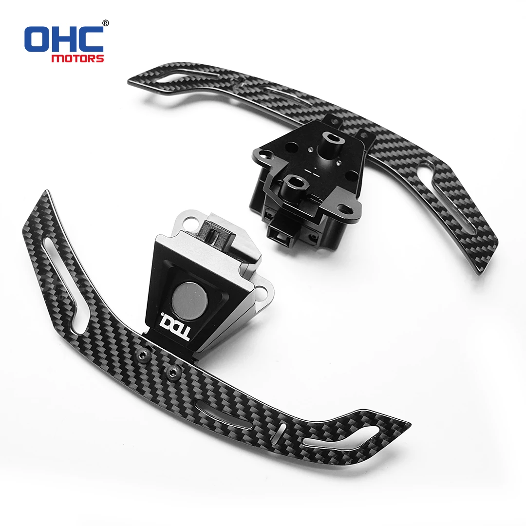 OHC 3MM Glossy Carbon Fiber Magnetic Steering Wheel Paddle Shifters For Lexus IS NX RC 200 250 300 350 for TOYOTA 86 BRZ