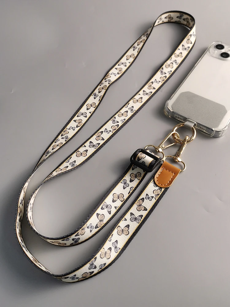 Simple Ins style Phone Lanyard Adjustable Neck Strap Crossbody Anti-lost Mobile Phone Rope for All Cell Phone Cases Accessory