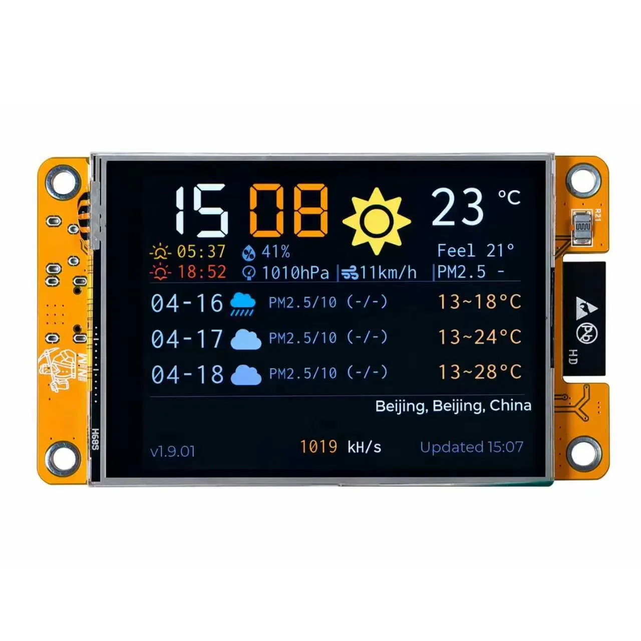 NMMiner Hashrate 987KH/s Bitcoin Lucky Miner for Computer Nerd 2.8 inch Solo Lottery Smart Display Crypto ESP32-2432S028R DROOM