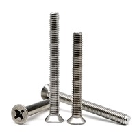 Cross Phillips Flat Countersunk Head Screw Bolt M2 M2.5 M3 M3.5 M4 M5 M6 M8 Lengthened Longer 3-100mm 304 Stainless steel GB819