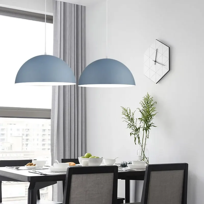 Nodic Pendant Lamp LED Modern macaron colour for home decoration study foyer bedroom bedside restaurant Pendant Light