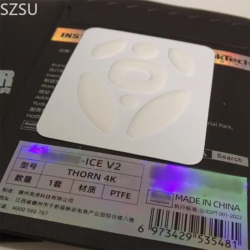 SZSU Mouse Feet Sticker Mouse Skates Pad Glides Curveds Edges for Fnatic Thorn 4K