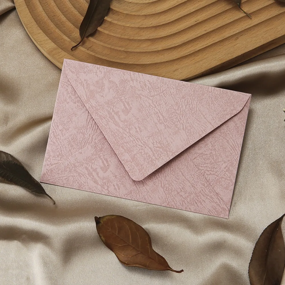 Chinese style Bview Art Linen Brown Paper Envelope Not Easily Damaged Paper Thickness Literary Envelope Paper