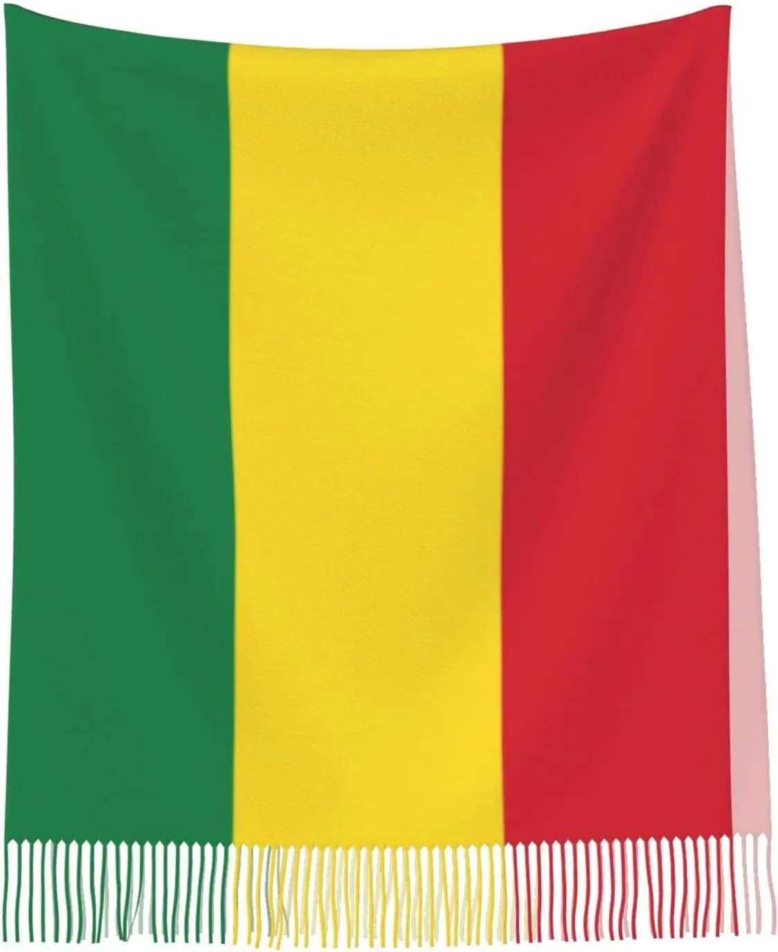 여성용 레게 라스타 깃발 오버사이즈 태슬 숄 스카프 랩