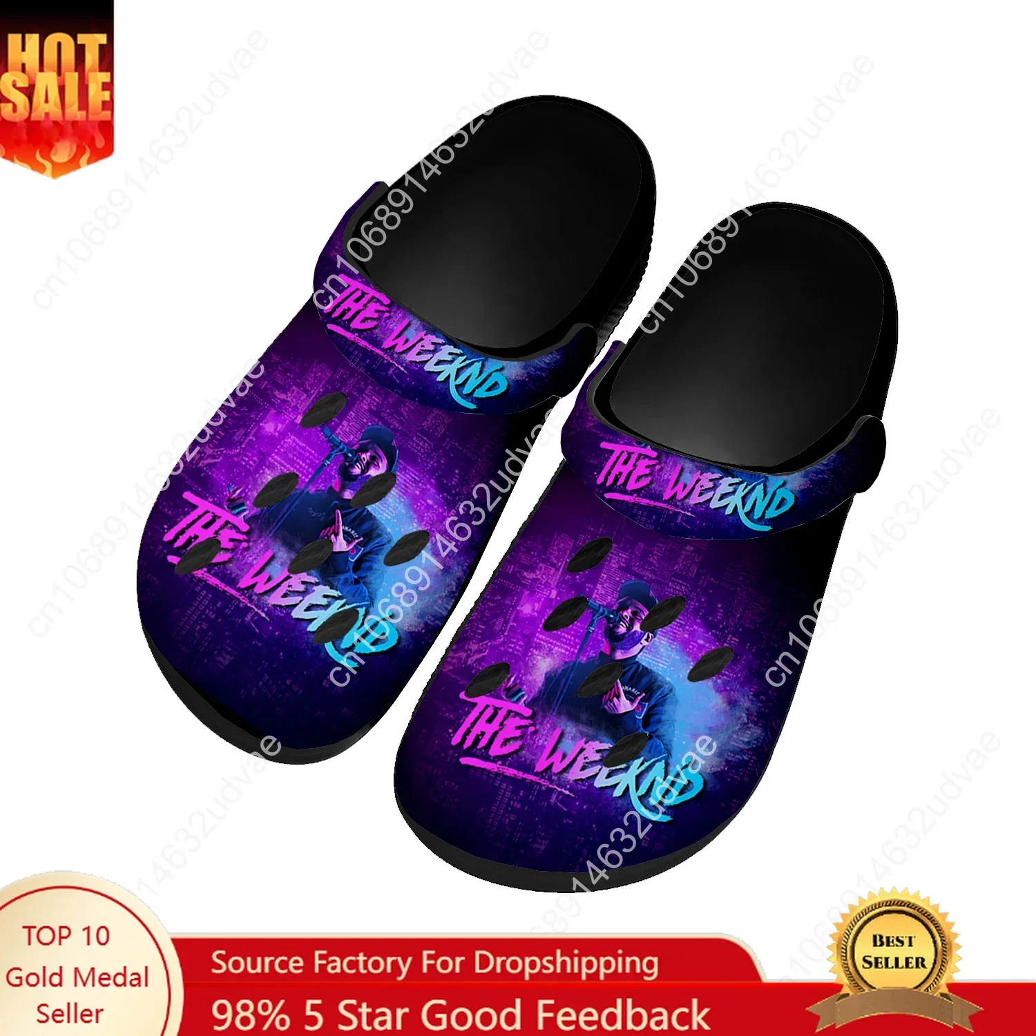 

The Weeknd Water Shoes Mens Womens Comfortable Fashion Home Garden Clogs Customizd Sandals Beach Breathable Hole Slippers