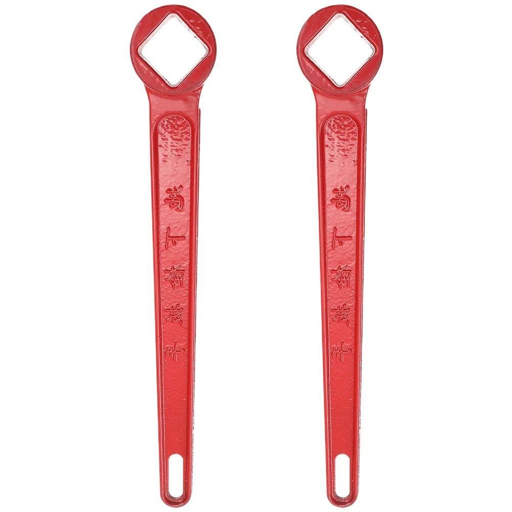 2 Pcs Fire Hydrant Wrench Firefighter Portable Spanner Sprinkler Metal Emergency Tools