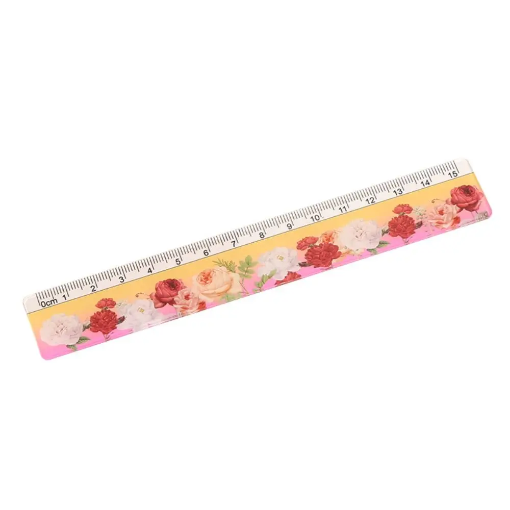 Cute Acrylic Straight Rulers Kawaii School Office Supplies Planner Accessories Student Prize Drawing tools