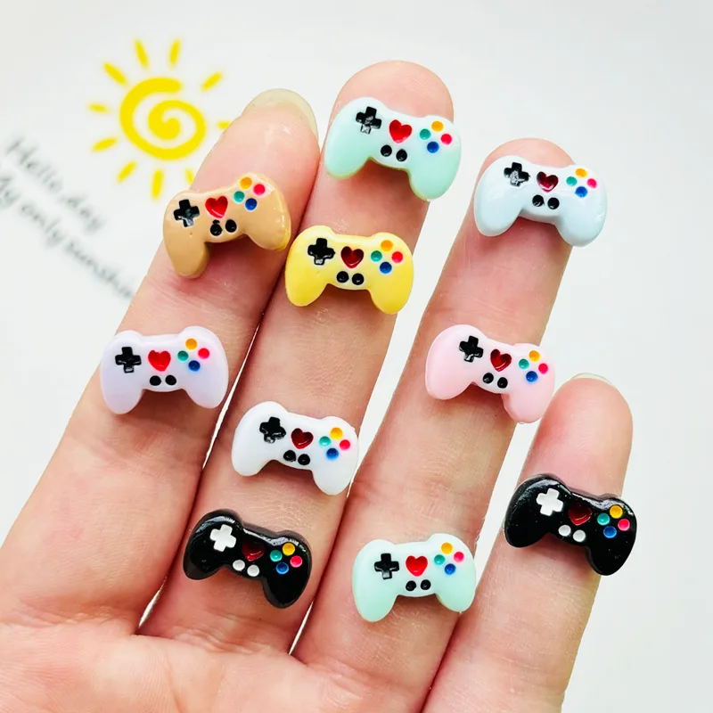 30 Pcs New Kawaii Cartoon Game Console maniglia Resin Scrapbook fermaglio per capelli decorativo fai da te, accessori per Manicure gioielli con