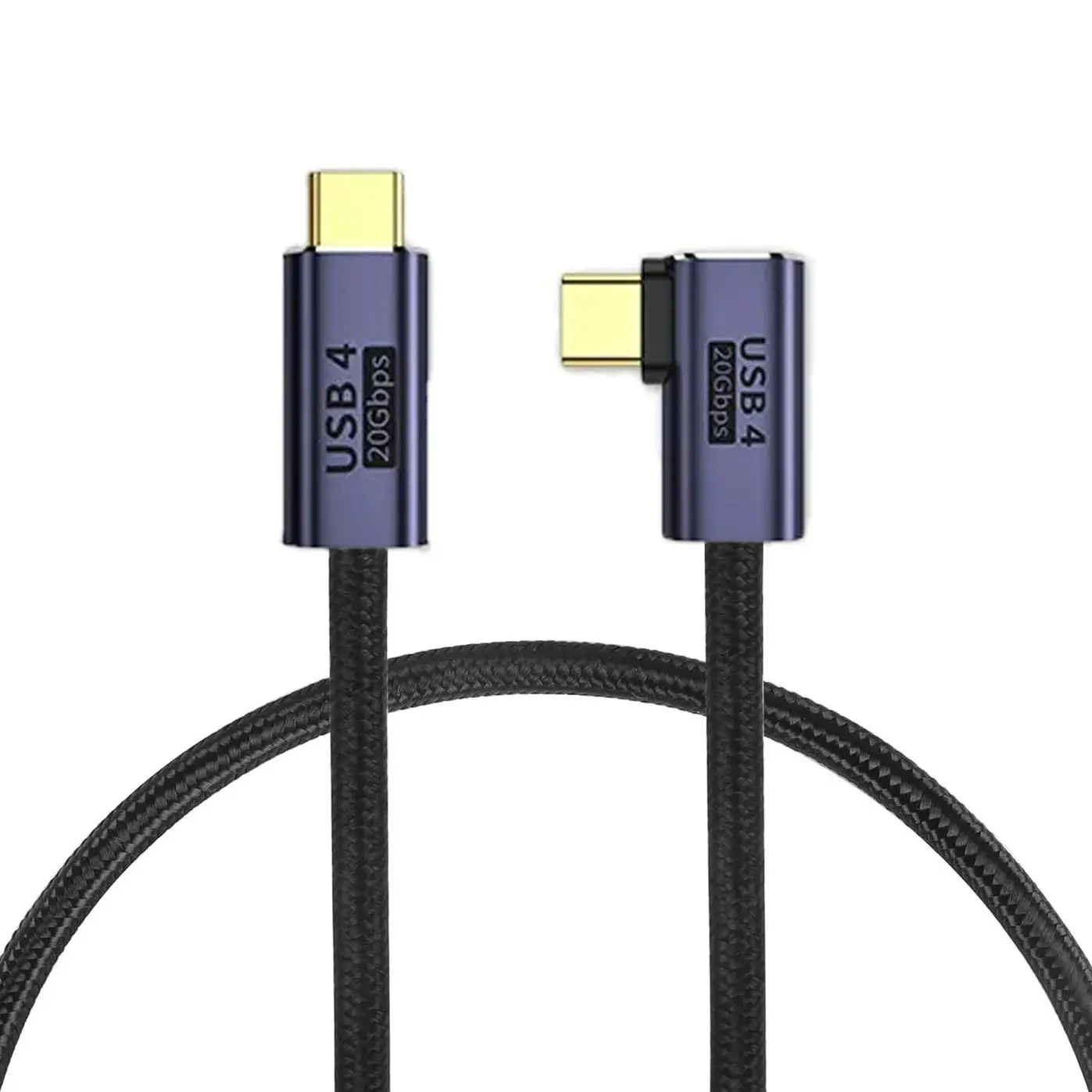 Кабель для передачи данных с USB C на C 20 Гбит/с, USB4 Gen2x2, поддержка 4K @ 60 Гц, дисплей Type-C 100 Вт/5A, быстрая зарядка, нейлоновый шнур с оплеткой для ноутбуков и телефонов Кабель для передачи данных с USB C на C 20 Гбит/с, USB4 Gen2x2, поддержка 4K @ 60 Гц, дисплей Type-C 100 Вт/5A, быстрая зарядка, нейлоновый шнур с оплеткой для ноутбуков и телефонов