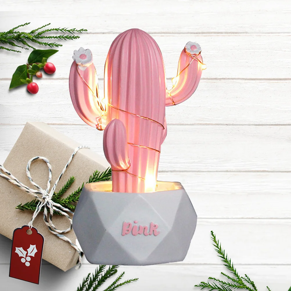 Dekoration Sternlicht Ornamente Kaktus Herz Desktop Harz Rosa Student