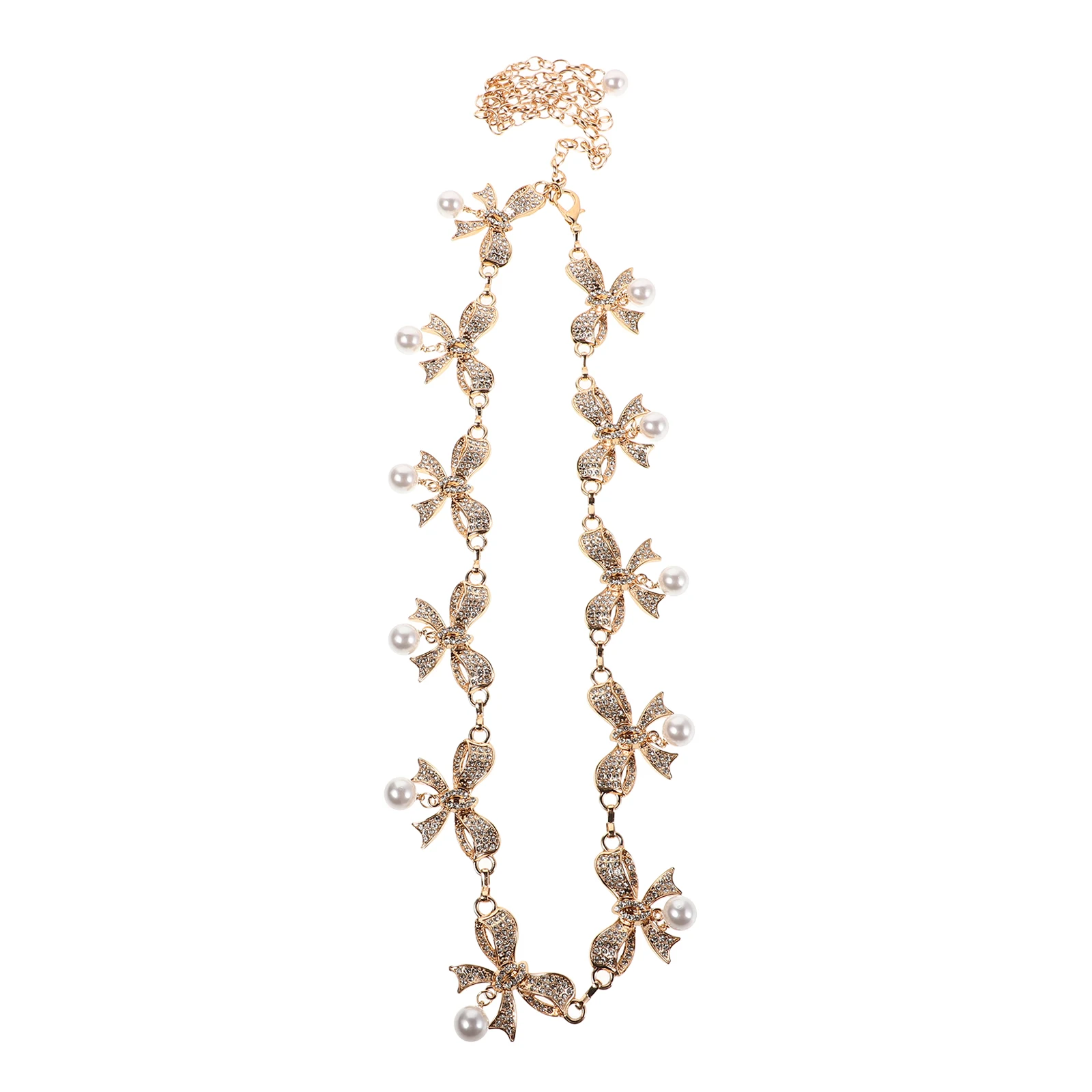 

Waist Chain Bowknot Jewelry for Women Cute Design Metal Body Chains Adjustable Belt for Dresses Skirts Boho Bridal Wedding Wear