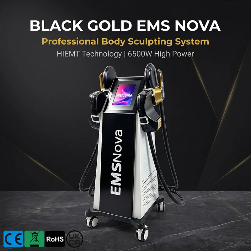 2026 Hot 4 Handles EMSNova HiEMT RF Sculptor Fat Loss Muscle Build Butt Lift Skin Tight Machine Salon CE Certified