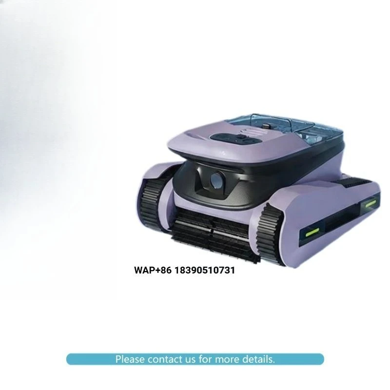 Smart Pool Vacuum Cleaner Robot, Fully Automatic Underwater Silt Remover with Wall-Climbing Function, IP68 Waterproof