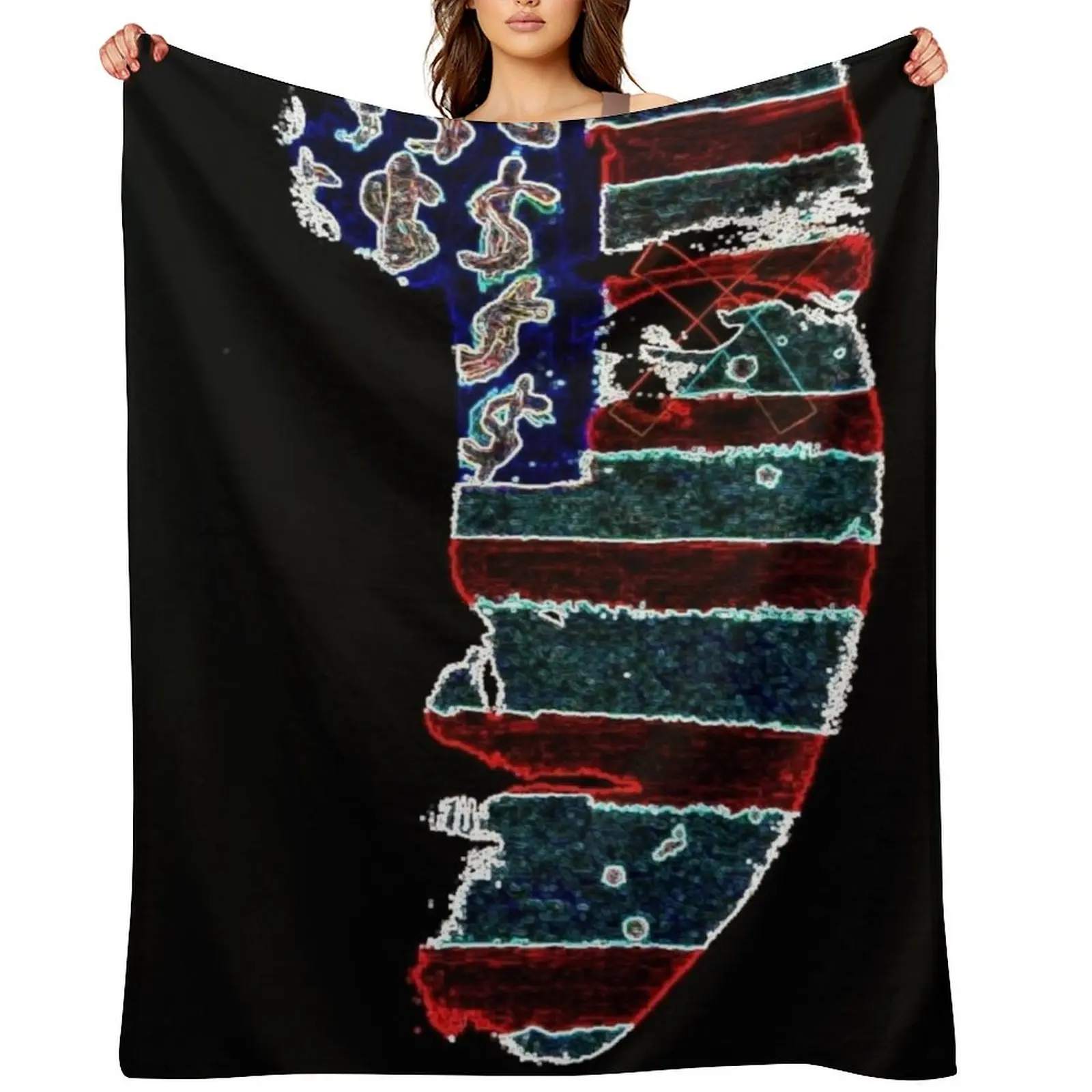 

our Democracy Has been hacked Throw Blanket warm for winter Winter beds Retros Decorative Sofa Blankets