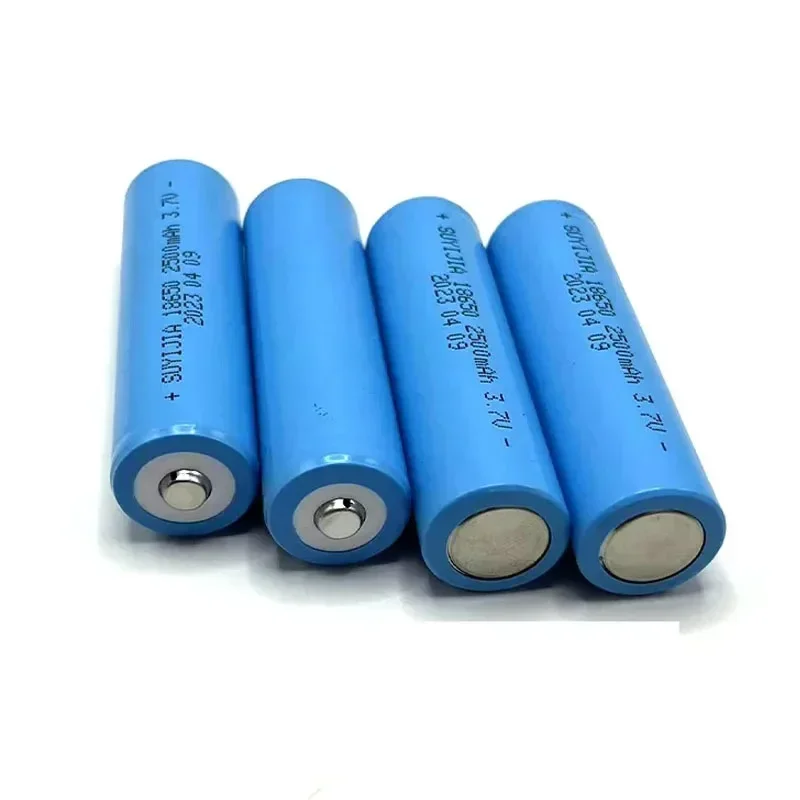 New 100% original 18650 battery 3.7V 2500mAh 18650 rechargeable lithium battery suitable for flash battery toys