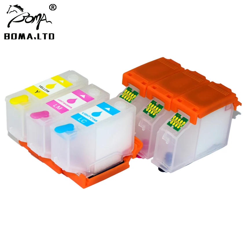 

6Color T340 340 340XL Refill Ink Cartridge Or Chip for Epson Expression Photo XP-8800 XP8800 Printer