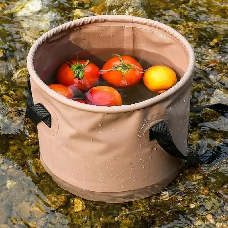 Seau à eau Camping Portable M5TC, conteneur stockage d'eau survie pliable ergonomique pour Camping en