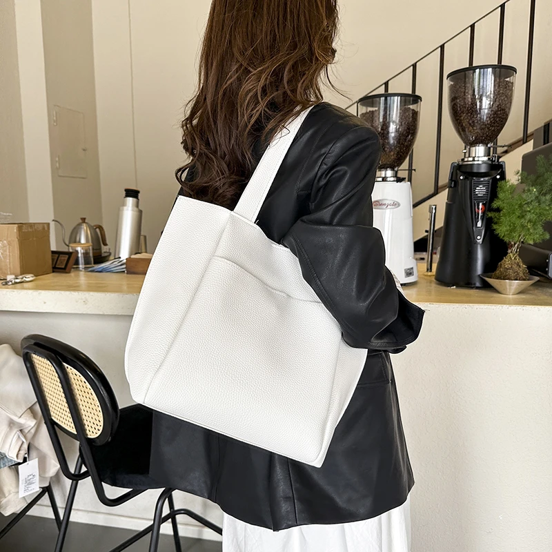 2024 New Message Soft Luxury PU Leather Women Shoulder Bags For Work & Party Daily Tote Casual Multi-function With Big Pockets