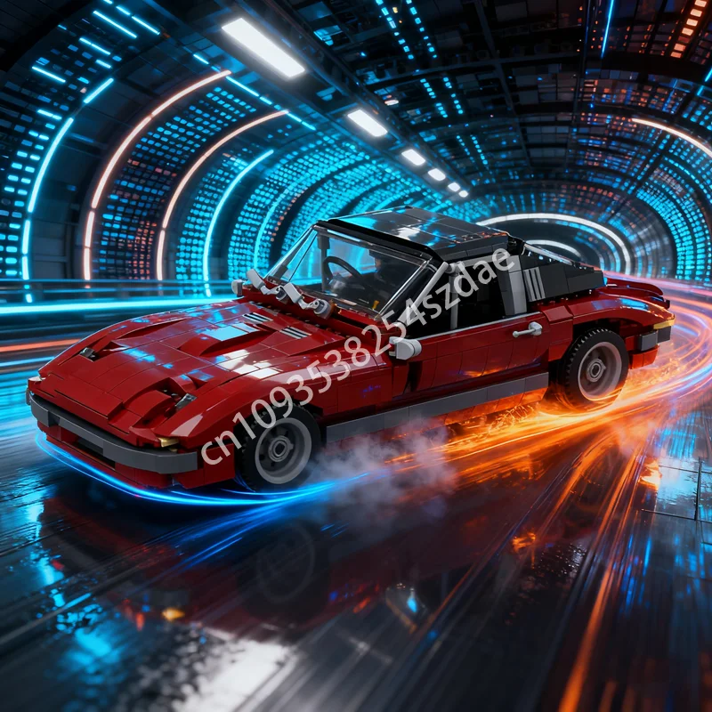 

975 шт. MOC Lotus Elan красная версия модель автомобиля строительные блоки игрушка архитектура сборка креативные рождественские подарки идея кирпич