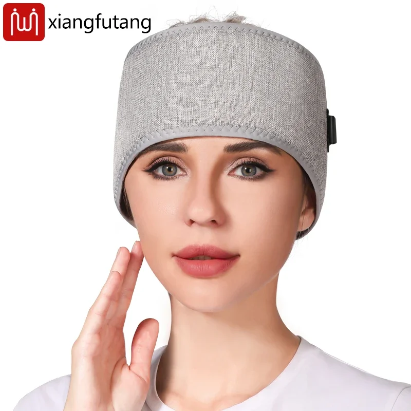 Tragbares Rotlicht-Heiz-Stirnband lindert Migräne, rheumatische Kopfschmerzen lindert Stress im Büro, fördert die Kopfentspannung