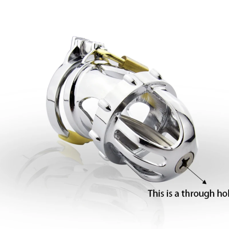 Male Chastity Device Cock Cage With Urethra Catheterand Erotic Bondage Chastity Belt Cock Cage Penis Ring Virginity Lock For Men