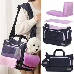 Dog Carrier Bag Large Capacity Handbag Pet Carriers Portable Shoulder Backpack With Breathable Mesh for Small Dog Cat Travel Bag